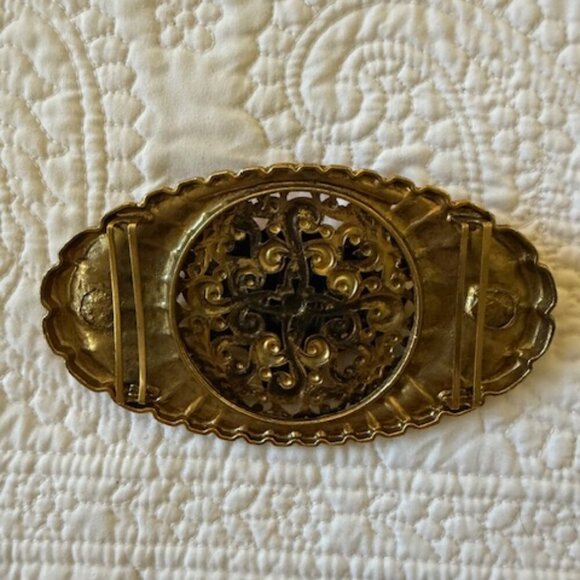 vintage brass lion head buckle belt
